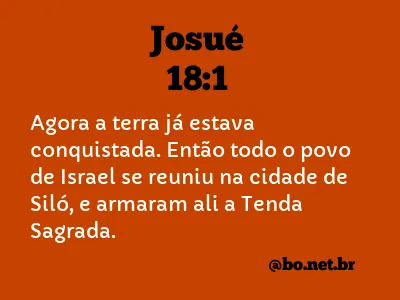 Josué 18:1 NTLH