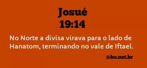 Josué 19:14 NTLH