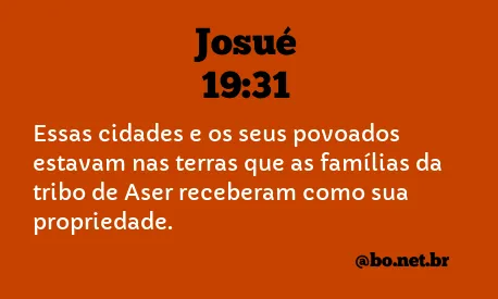 Josué 19:31 NTLH