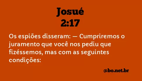 Josué 2:17 NTLH