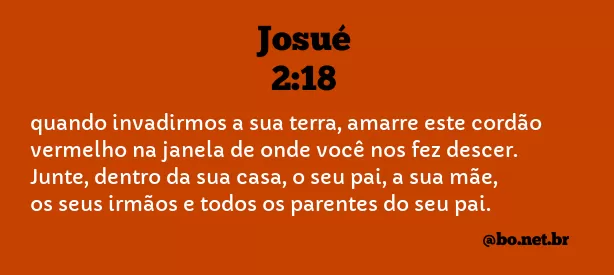 Josué 2:18 NTLH