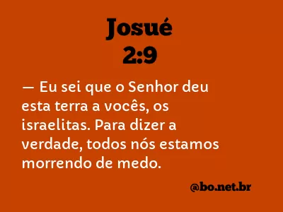 Josué 2:9 NTLH