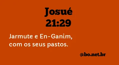 Josué 21:29 NTLH