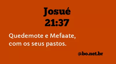 Josué 21:37 NTLH