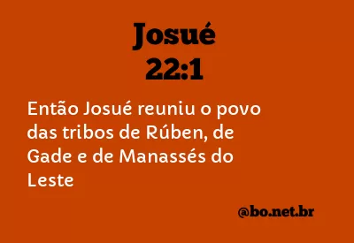 Josué 22:1 NTLH