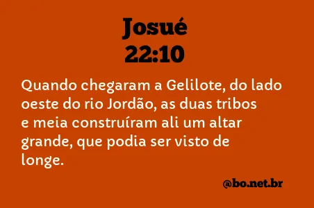 Josué 22:10 NTLH