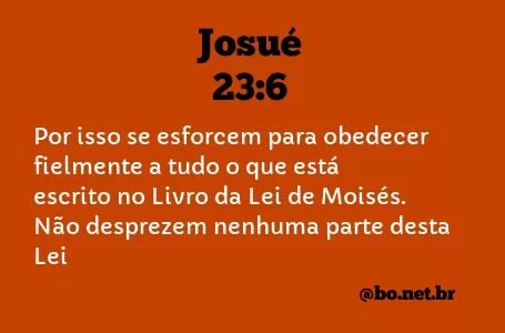 Josué 23:6 NTLH