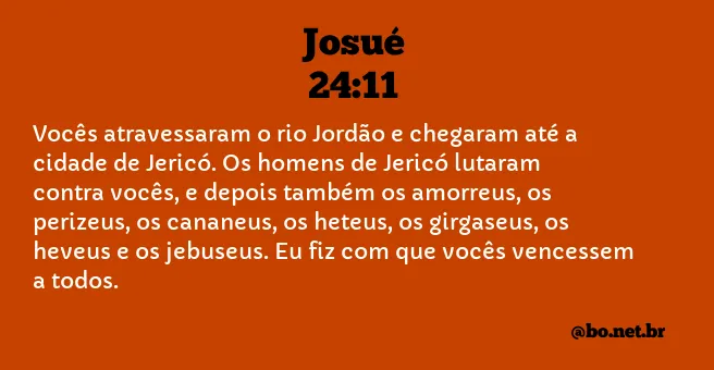 Josué 24:11 NTLH