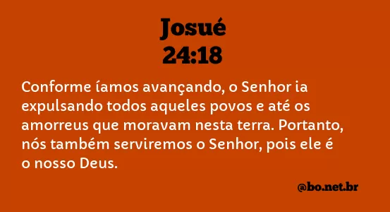 Josué 24:18 NTLH