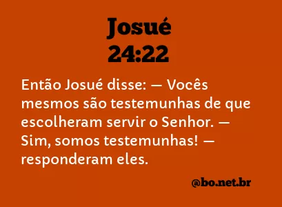 Josué 24:22 NTLH