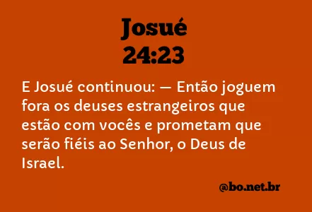 Josué 24:23 NTLH