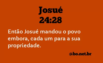 Josué 24:28 NTLH