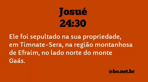 Josué 24:30 NTLH
