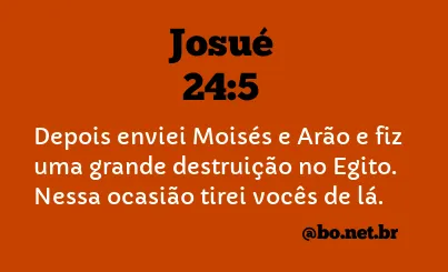 Josué 24:5 NTLH