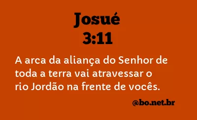 Josué 3:11 NTLH