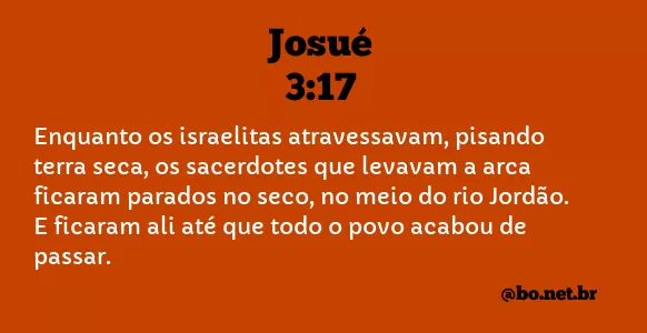 Josué 3:17 NTLH