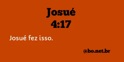 Josué 4:17 NTLH