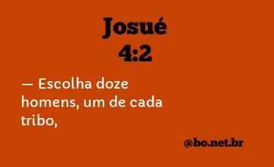 Josué 4:2 NTLH