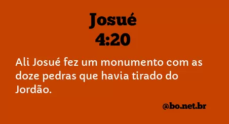 Josué 4:20 NTLH