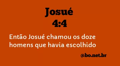 Josué 4:4 NTLH