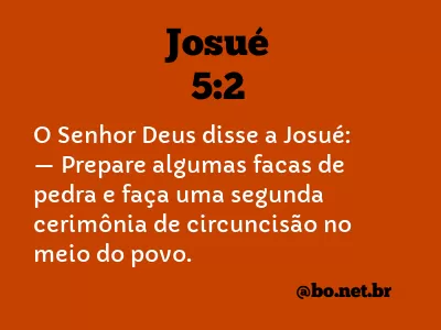 Josué 5:2 NTLH