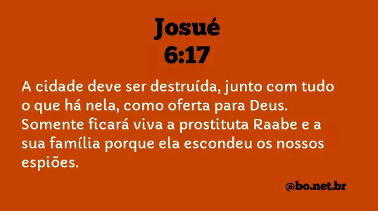 Josué 6:17 NTLH