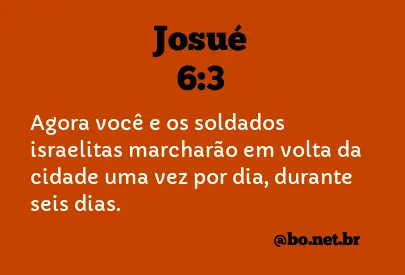 Josué 6:3 NTLH