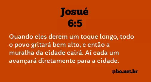 Josué 6:5 NTLH