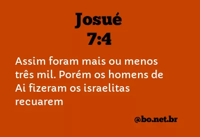 Josué 7:4 NTLH