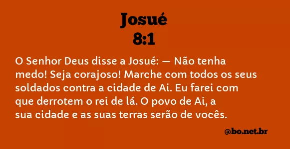 Josué 8:1 NTLH