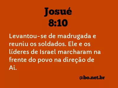 Josué 8:10 NTLH