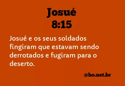 Josué 8:15 NTLH