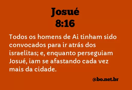 Josué 8:16 NTLH