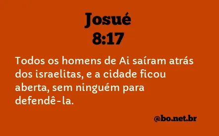 Josué 8:17 NTLH