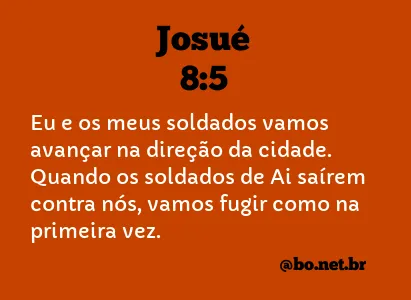 Josué 8:5 NTLH