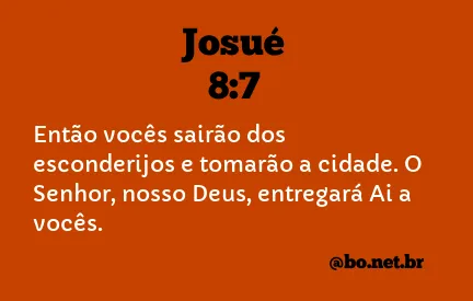 Josué 8:7 NTLH