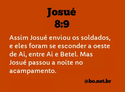 Josué 8:9 NTLH