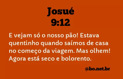 Josué 9:12 NTLH