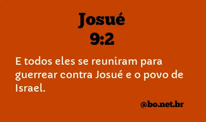 Josué 9:2 NTLH