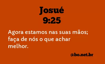 Josué 9:25 NTLH