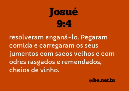 Josué 9:4 NTLH