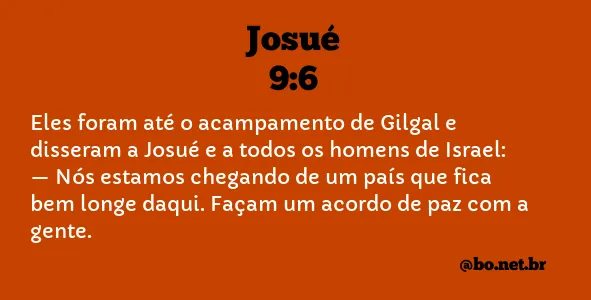 Josué 9:6 NTLH