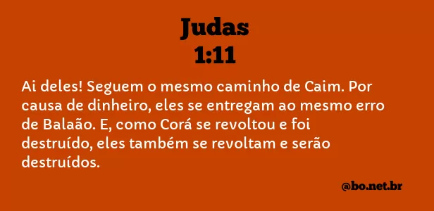 Judas 1:11 NTLH