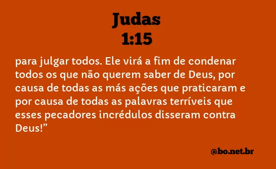 Judas 1:15 NTLH