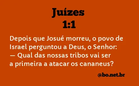 Juízes 1:1 NTLH