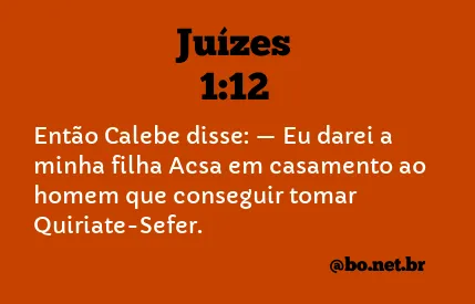 Juízes 1:12 NTLH