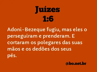 Juízes 1:6 NTLH