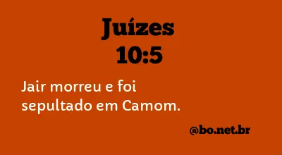 Juízes 10:5 NTLH