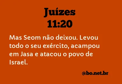 Juízes 11:20 NTLH