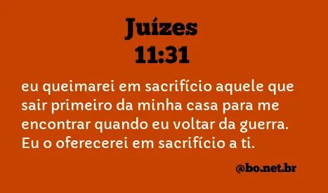 Juízes 11:31 NTLH